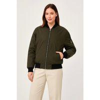 Içi Astarlı Fermuarlı Bomber Mont Ceket - Haki