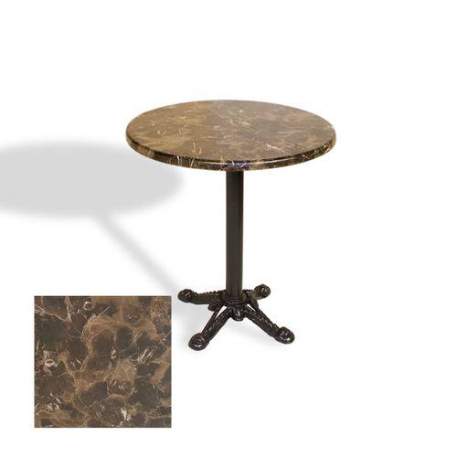 Dockers Çipa Döküm Ayak Yuvarlak Masa Çap 90cm - (Werzalit, Wermodin ve Allzalit Tabla) - Karacabey Mermer