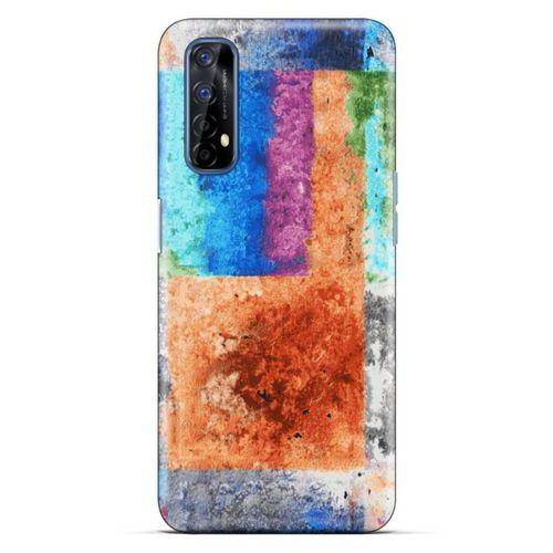 Lopard Oppo Realme 7 Uyumlu Kılıf Soyut Sanat (49) Baskılı Ultra Silikon Kılıf