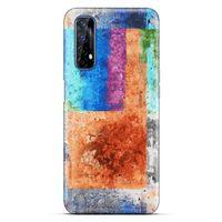 Lopard Oppo Realme 7 Uyumlu Kılıf Soyut Sanat (49) Baskılı Ultra Silikon Kılıf