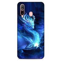 Samsung Galaxy A60 Kılıf Dragons (36) Glitter Kılıf Ejderha Ateşi