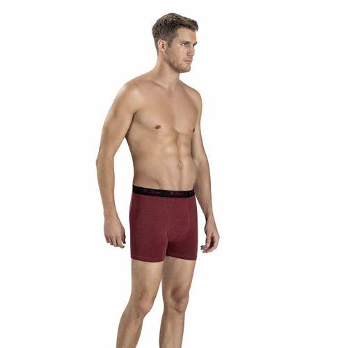 Erkek Bordo Modal Pamuklu Boxer 321