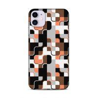 Apple Iphone 11 Uyumlu Kılıf Insomnia (47) Crystal Flex Kılıf Siyah Portakal