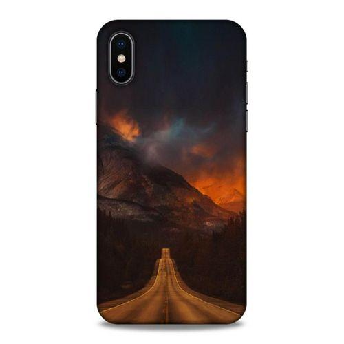 Lopard Apple iPhone XS Uyumlu Kılıf Gece'S (47) Crystal Flex Kılıf Kızıl Yol