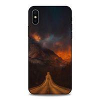 Lopard Apple iPhone XS Uyumlu Kılıf Gece'S (47) Crystal Flex Kılıf Kızıl Yol