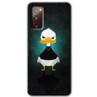 MRCİLETİSİM MRCİLETİSİM Samsung Galaxy S20 FE Kılıf HD Desen Baskılı Arka Kapak + Temperli Cam - Angry Duck