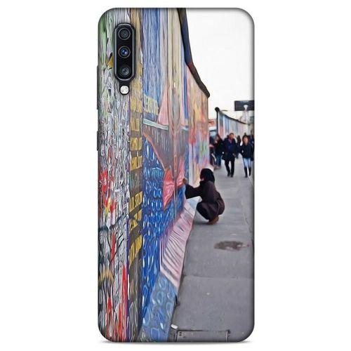 Samsung Galaxy A70 Kılıf Almanya (40) Fit Silikon Kılıf Berlin Duvarı