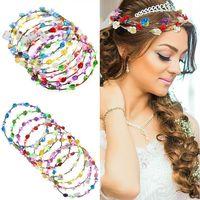 Renkli LED Çiçek Taç – 3 Işık Modlu Glow Parti Tacı