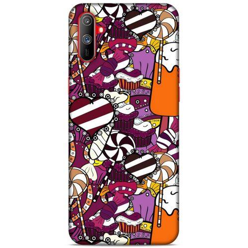 Lopard Oppo Realme C3 Uyumlu Kılıf Soyut Sanat (32) Desenli Soft Silikon Kılıf