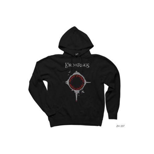 Lord Of The Rings Circle Siyah Kapşonlu Sweatshirt Hoodie