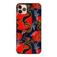 Apple Iphone 11 Pro Kılıf Dragons (30) Silicone Case Ejderha Cizimi