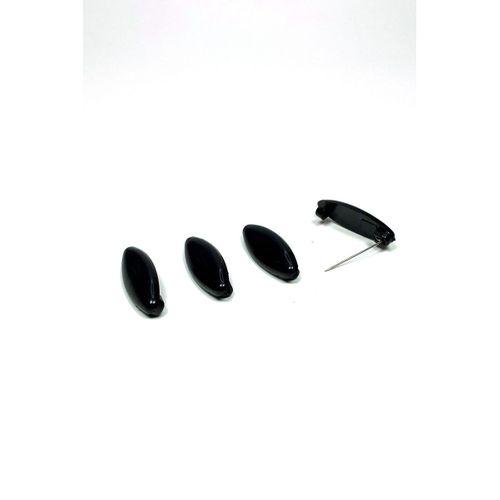 4 Adet Plastik Çengelli Eşarp Ve Şal İğnesi Siyah 4 cm