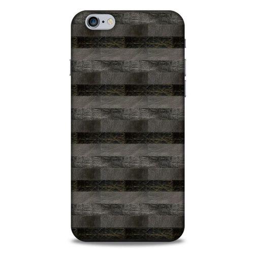Apple Iphone 6 Plus Kılıf Patchwork (23) Ultra Koruma Kılıfı Siyah Gri