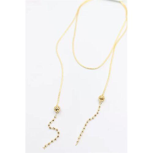 Zincir Sallantılı Kolye - Altın