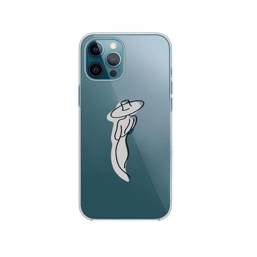 iPhone 12 Pro Madame Desenli Premium Şeffaf Silikon Kılıf