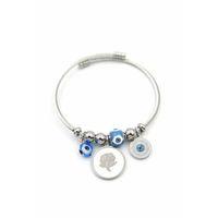 Gül Charm Bilezik - Gümüş