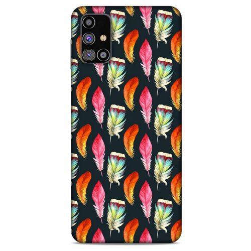 Samsung Galaxy M31s Kılıf Desenli Özel Seri Tüyler (49) Ultra Silikon Kılıf