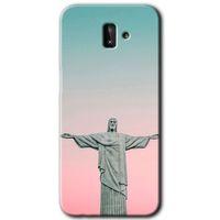 MRCİLETİSİM MRCİLETİSİM Samsung Galaxy J8 Kılıf HD Desen Baskılı Arka Kapak + Temperli Cam - Rio