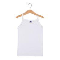 Kız Çocuk Çocuk Ribana Biyeli Pamuk İp Askılı 6 Lı Atlet Berrak-2520