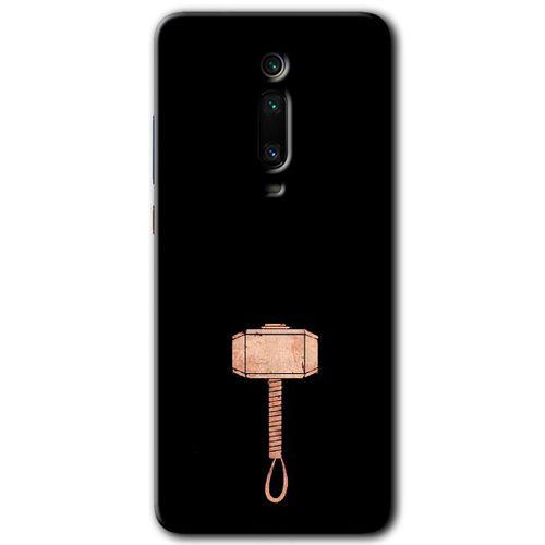 MRCİLETİSİM Xiaomi Mi 9T Kılıf Kapak - Thor Çekiç +Hayalet Ekran Yandan Gözükmez