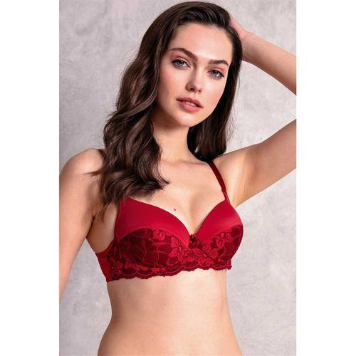 Kadın Balenli Destekli Dolgulu Günlük Klasik Dantelli T-shirt Sütyeni