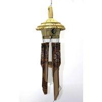 Hasır Kuş Yuvalı Bambu Çan 50 Cm