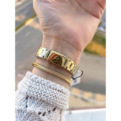 Tom Jones Çelik Kordon Kararma Renk Atma Yapmaz 3 Atm Suya Dayanıklı Kadın Kol Saati BTJ.YN10059.2