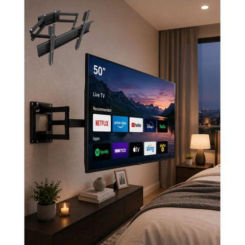 32 55 İnç Tv Askı Atı Hareketli Duvar Askısı Döner Televizyon Tutucu