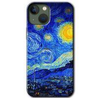 iPhone 13 Mini HD Baskılı Kılıf + 9D Tam Ekran Koruyucu - Starry Night