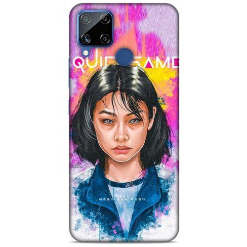 Realme C15 Uyumlu Kılıf Squid Game (47) Crystal Flex Kılıf Dae-Hyun