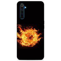 Lopard Oppo Realme 6 Uyumlu Kılıf FireX (31) TPU Kılıf Fireball
