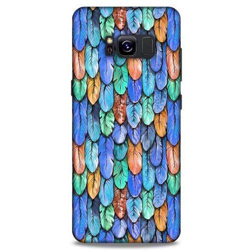 Samsung Galaxy S8 Kılıf Desenli Özel Seri Tüyler (37) Silicone Cover