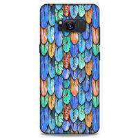 Samsung Galaxy S8 Kılıf Desenli Özel Seri Tüyler (37) Silicone Cover