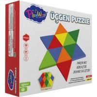 Play Wood PlayWood Ahşap Üçgen Puzzle 24 Parça 395