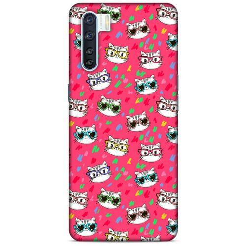 Lopard Oppo A91 Uyumlu Kılıf Kediler (29) Arka Koruma Kılıfı Sevimli