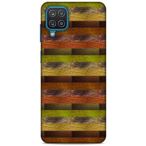 Lopard Samsung Galaxy A12 Uyumlu Kılıf Patchwork (48) Bumper Kılıf