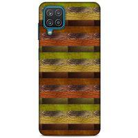 Lopard Samsung Galaxy A12 Uyumlu Kılıf Patchwork (48) Bumper Kılıf