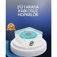 Bluetooth Hoparlör – 3-ü-1 Saatli Gece Lambası Ve Vintage Tasarım