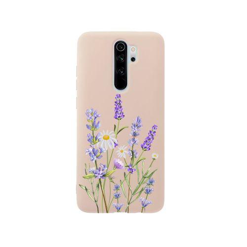 Xiaomi Redmi Note 8 Pro Lavender Premium Silikonlu Pembe Telefon Kılıfı