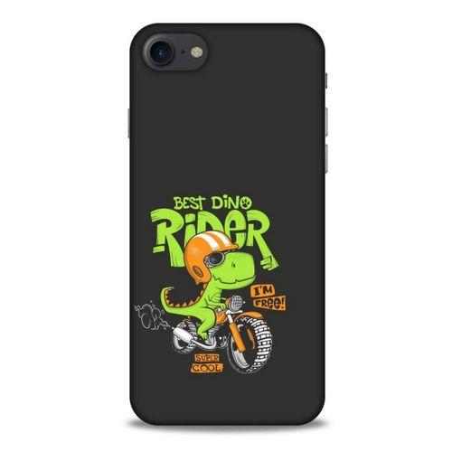 Animax Bisikletli Dinozor Apple Iphone 8 Kılıf Desenli Silikon