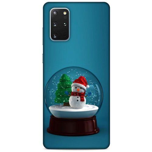 Samsung Galaxy S20 Plus Kılıf Snowix (12) Koruyucu Silikon Yeşil Beyaz