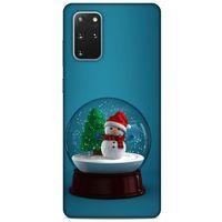 Samsung Galaxy S20 Plus Kılıf Snowix (12) Koruyucu Silikon Yeşil Beyaz