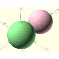 Geodezik Küre 3 Eksenli Çokgen Ekvatorlar ile OpenSCAD (Bu ürün Sadece Plastik parçadır - Almadan Önce Soru Sorabilirsiniz)