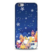 Apple Iphone 6S Kılıf Snowix (27) Tasarımlı Kılıf Turuncu Lacivert