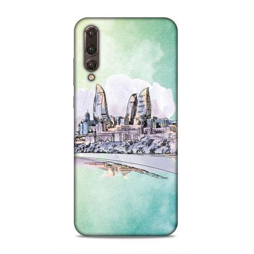 Huawei P20 Pro Uyumlu Kılıf Azarbaijan (2) Kabı Baki Silüet