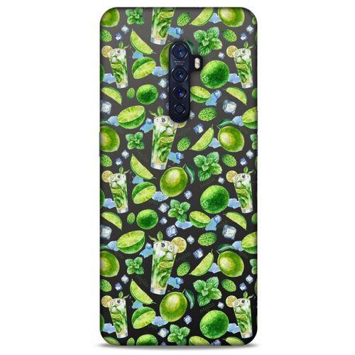 Frutix Lime 01 Oppo Reno 2 Kılıf Desenli Silikon