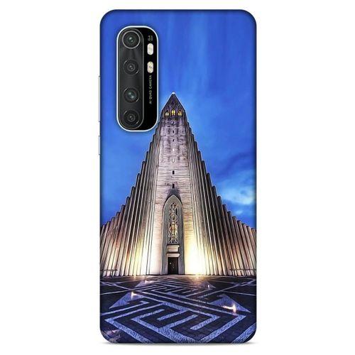 Xiaomi Mi Note 10 Lite Kılıf Dünya Mimarisi (38) Neo Hybrid Kılıf Church of Hallgrimur