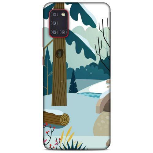 Samsung Galaxy A31 Kılıf Snowix (17) Tasarım Kılıf Yeşil