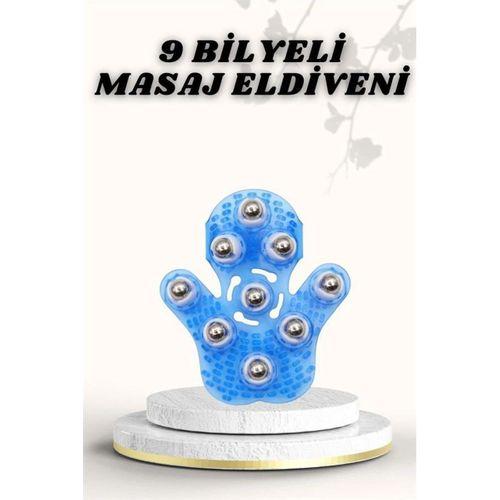 9 Bilyeli Masaj Eldiveni Giyilebilir Plastik Vücut Sıkılaştırıcı