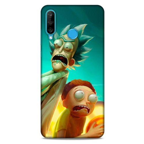 Huawei P30 Lite Uyumlu Kılıf Rick And Morty (24) Darbe Emici Kılıf Frank Palicky
